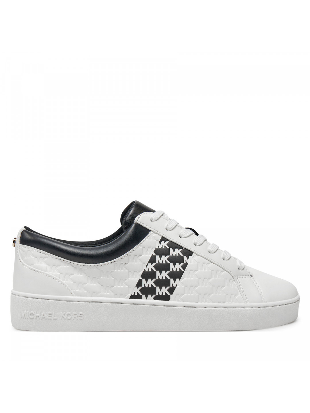 Sneakersy MICHAEL Michael Kors Juno Stripe Lace Up 43T4JUFSAL Bílá